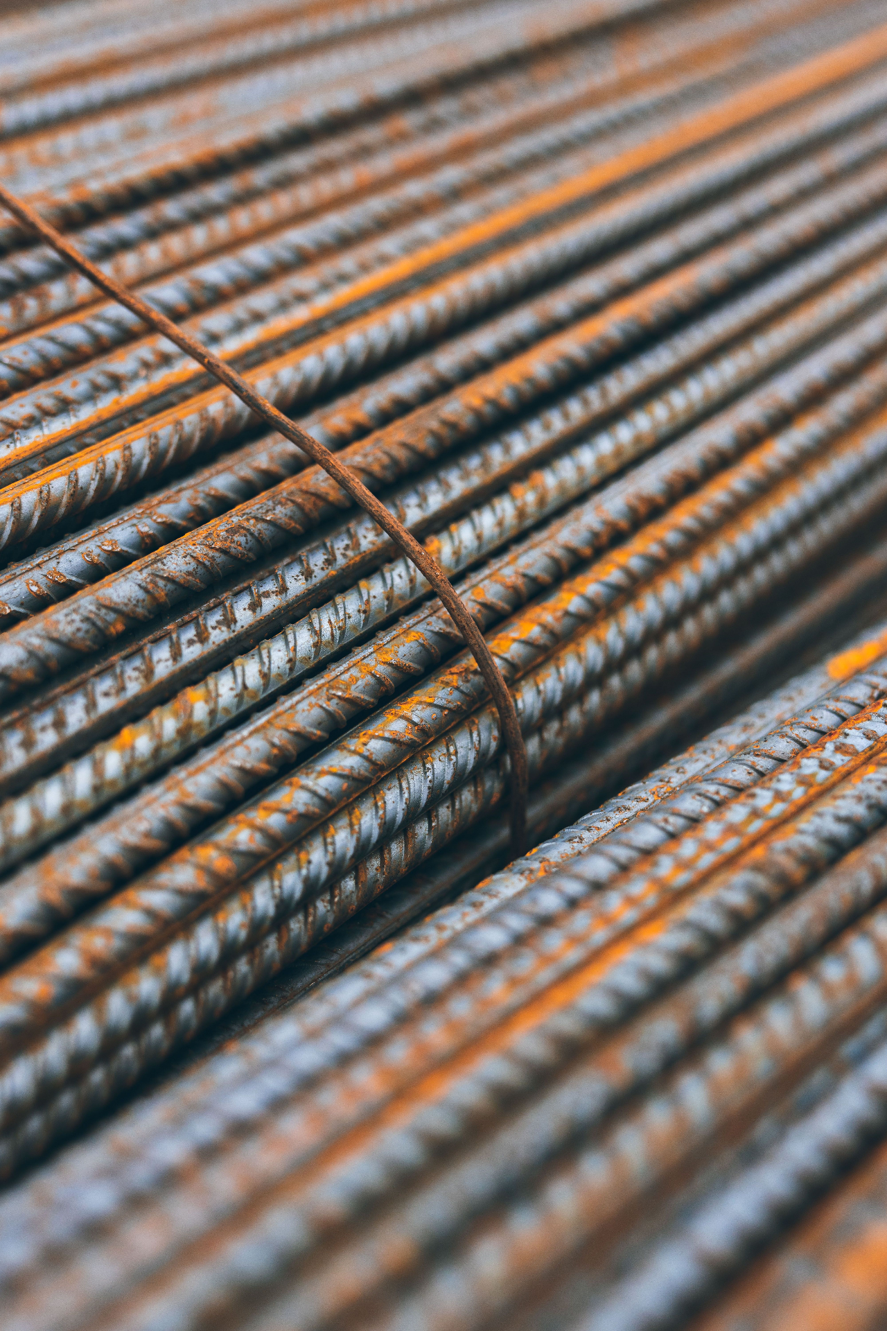 Mild steel round bar stock at Marshall Steel